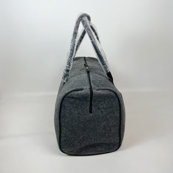 DSW Gray Wool Felt Duffel Bag - Picture 2 of 7